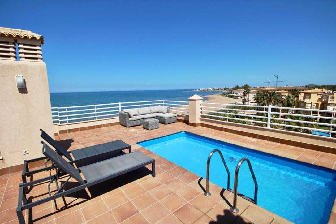 Atico Frontal Al Mar Con Piscina Privada By Homeprive Denia Kültér fotó